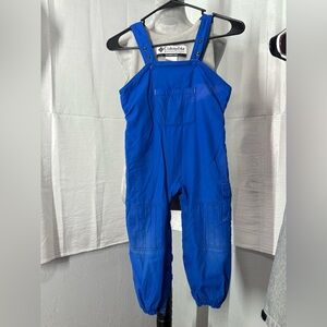 Vintage Columbia Snow Bibs Toddler 4T Blue Winter Snow Suit Pants Overalls